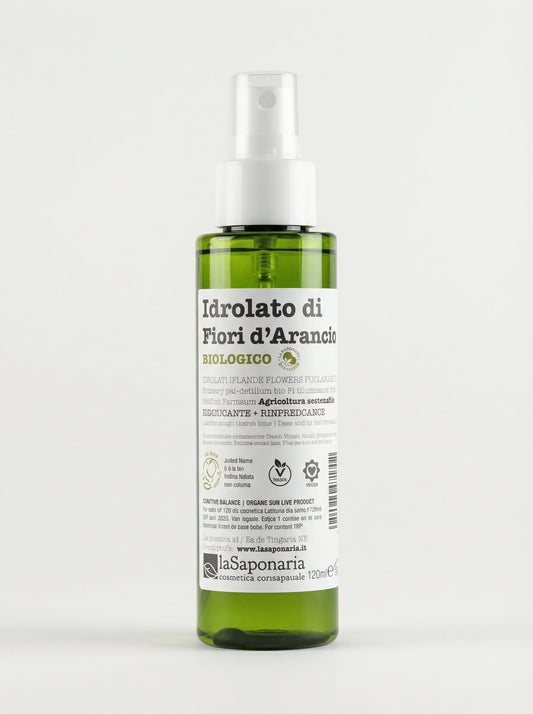 Idrolato di fiori d'arancio bio - Lenitivo e Illuminante by La Saponaria — product photo on white background