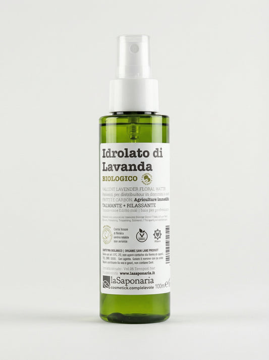 Idrolato di lavanda bio - Tonico Viso e Capelli Lenitivo Rinfrescante by La Saponaria — product photo on white background
