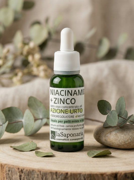 Niacinamide + Zinco Siero Viso Seboregolatore Anti-Imperfezioni by La Saponaria — hero product photo