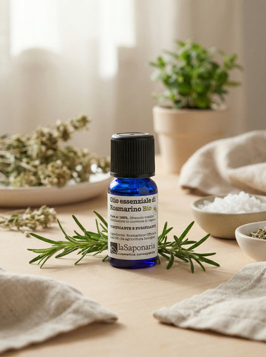 Olio Essenziale di Rosmarino BIO - Tonificante e Purificante by La Saponaria — hero product photo