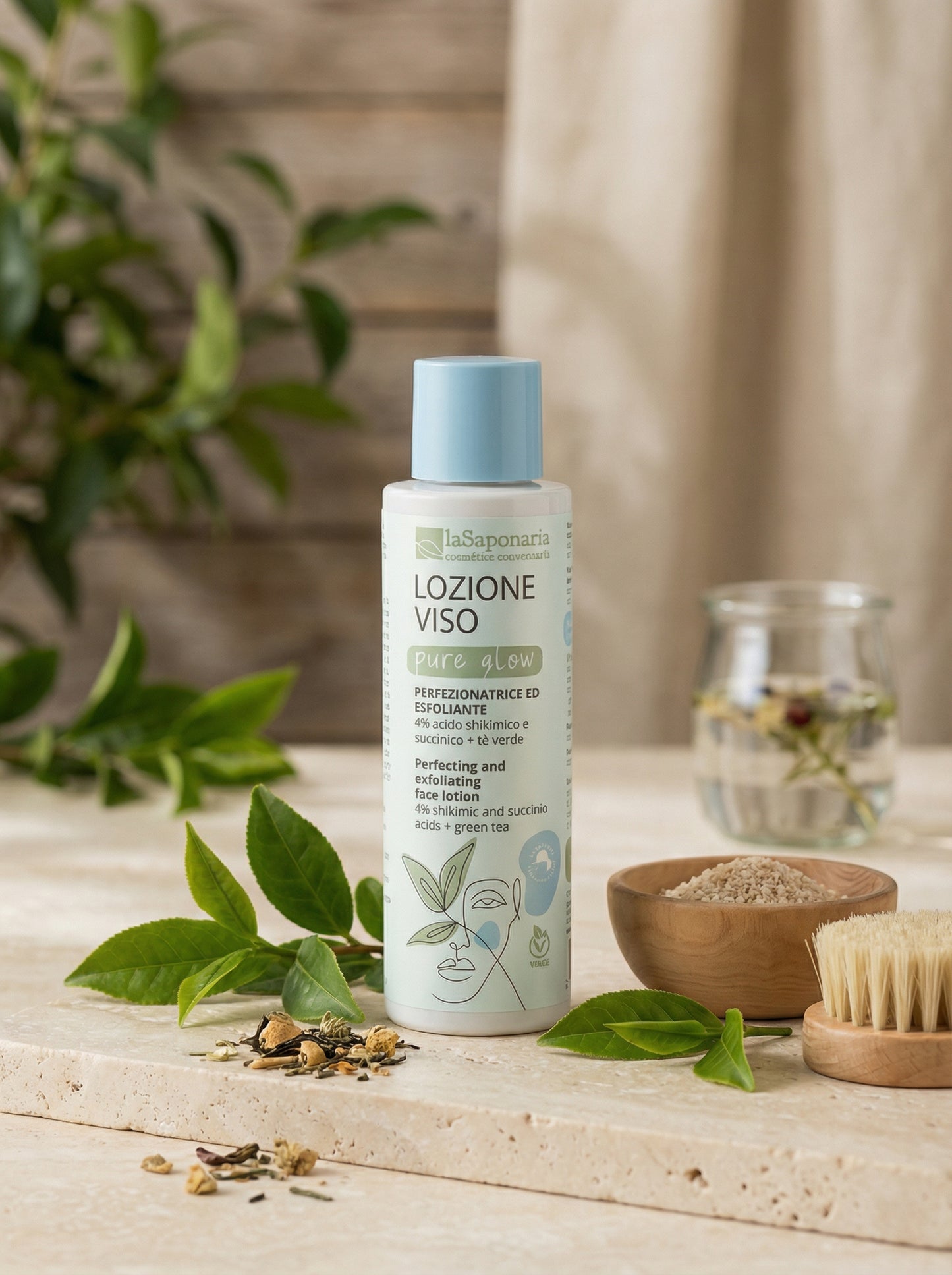 Pure Glow - Tonico Esfoliante Delicato Viso Luminoso by La Saponaria — hero product photo