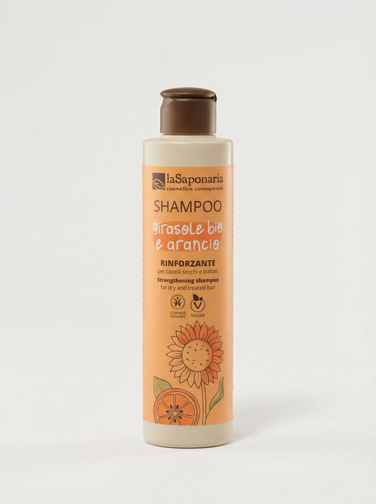 Shampoo Bio Rinforzante Girasole per Capelli Secchi e Trattati by La Saponaria — product photo on white background