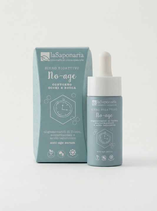 Siero viso bio attivo no-age contorno occhi e bocca - Effetto distensivo by La Saponaria — product photo on white background