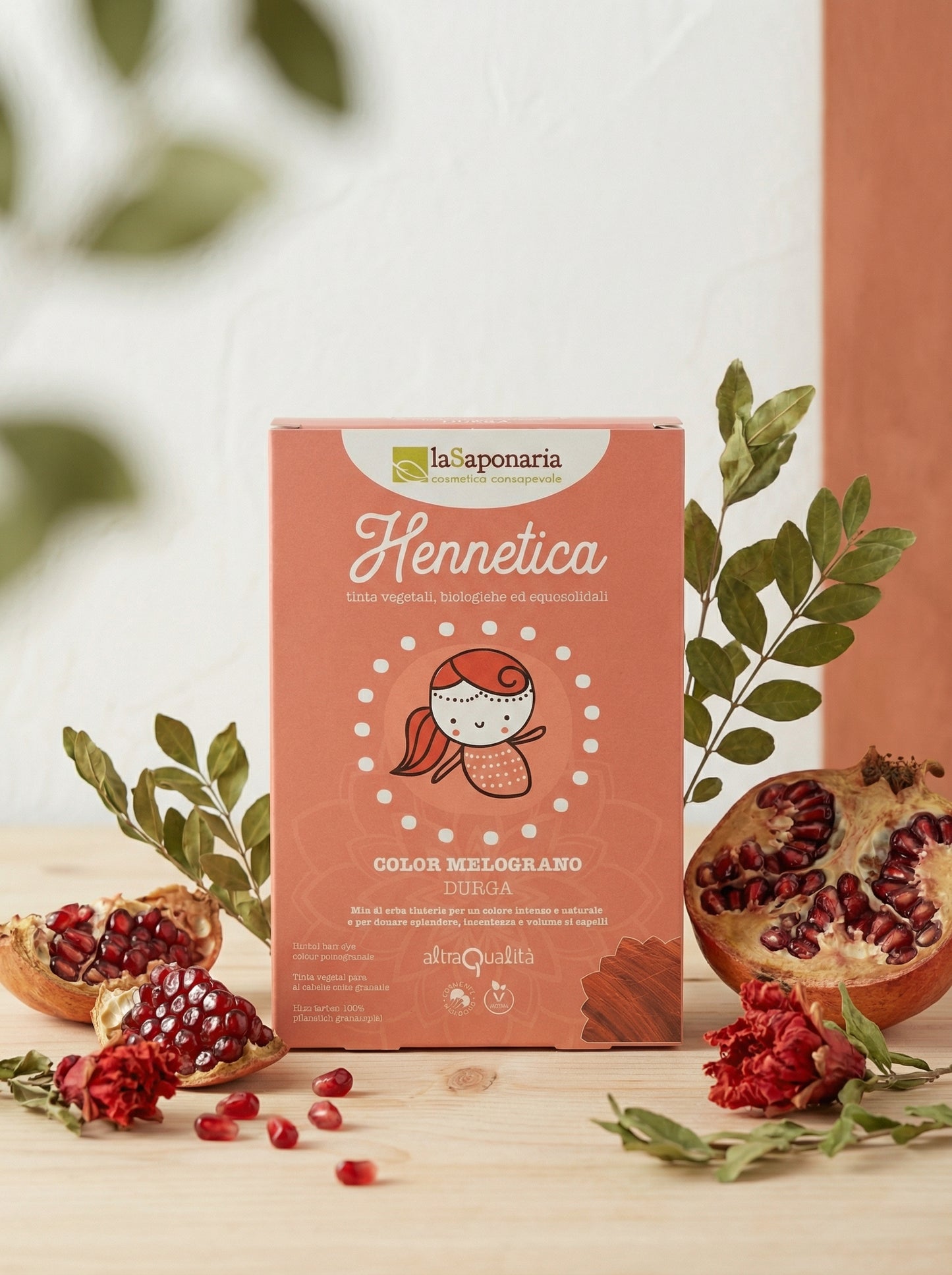 Tinta vegetale melograno Durga - Colore Rosso Bio e Naturale by La Saponaria — hero product photo