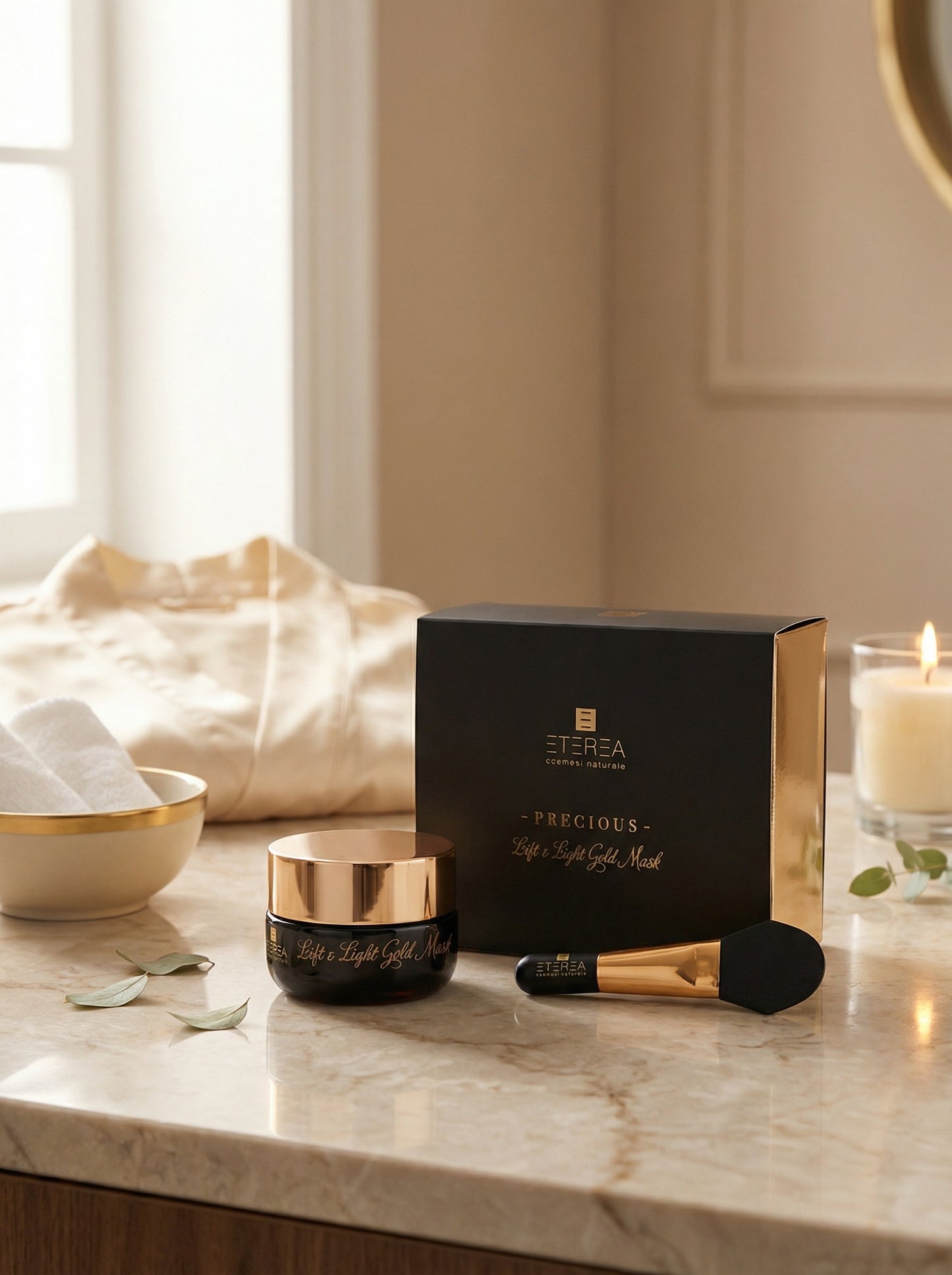 Maschera viso Lift & Light Gold Mask + Tool by Eterea — hero product photo