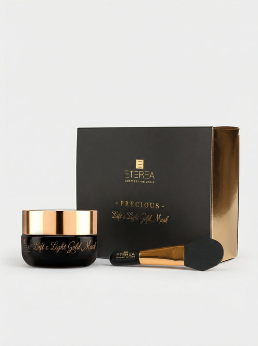 Maschera viso Lift & Light Gold Mask + Tool by Eterea — product photo on white background