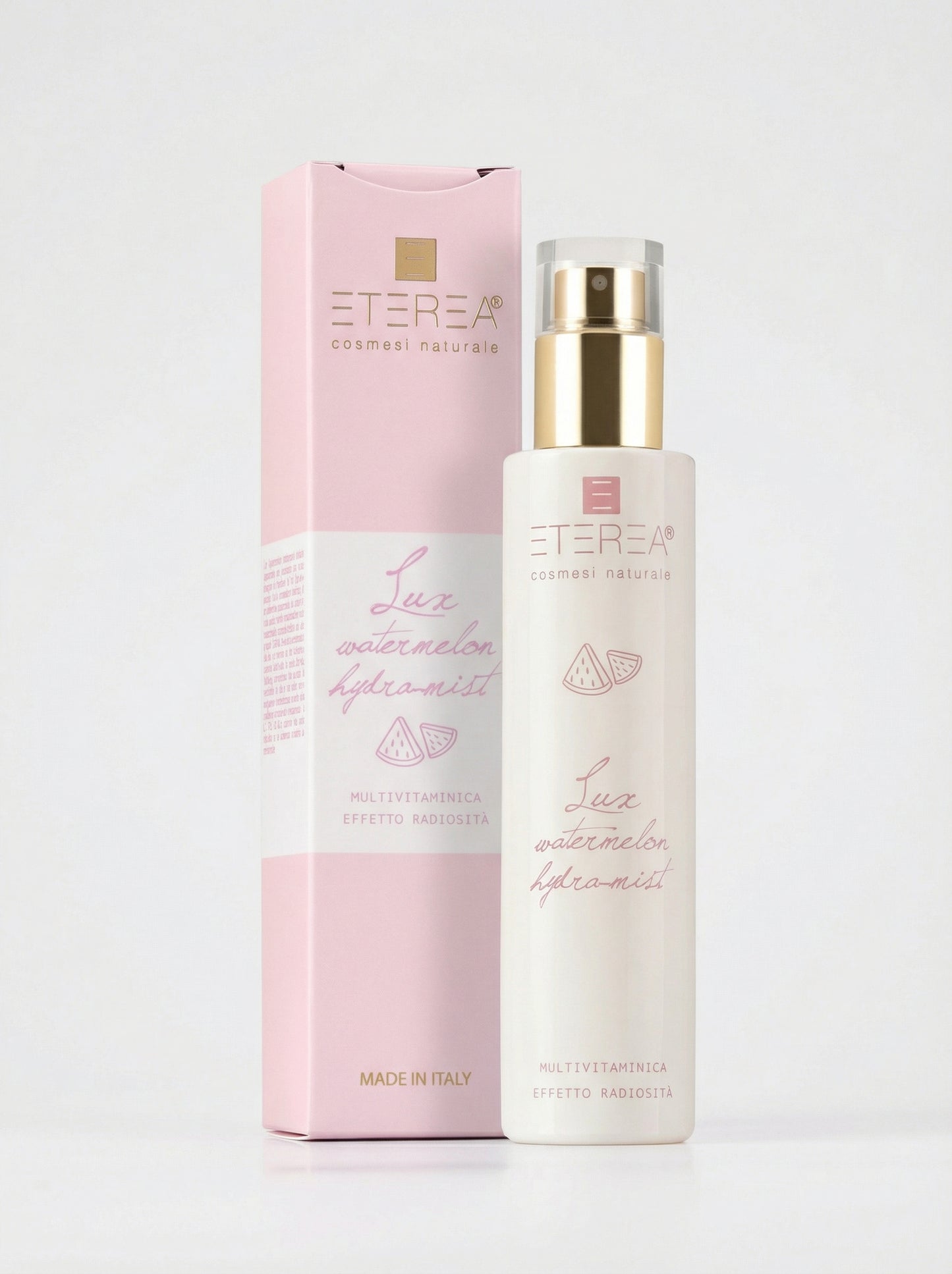 Essenza viso idratante Lux Watermelon Hydra-Mist by Eterea — product photo on white background