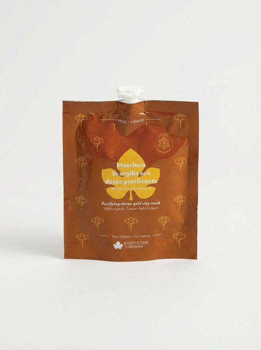Maschera in argilla oro detox-purificante by Biofficina Toscana — product photo on white background