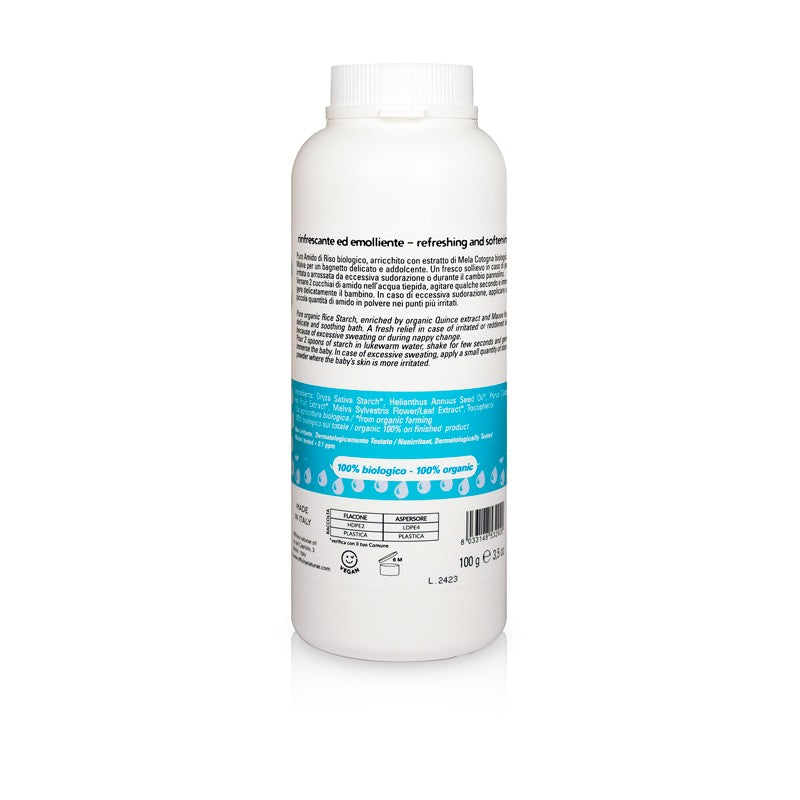 Amido di Riso Biologico Bagnetto Neonati con Malva Bio