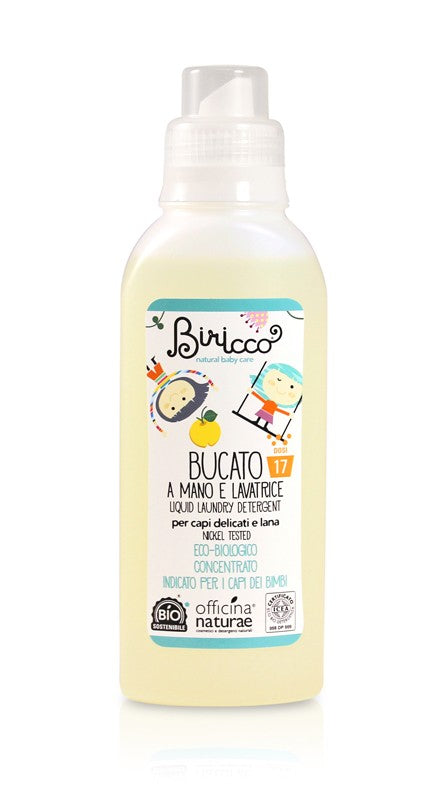 Biricco Detersivo Bucato Delicato per Neonati e Pannolini Lavabili