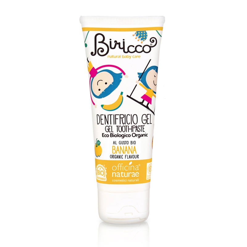 Dentifricio Gel Bimbi Biricco alla Banana per Denti da Latte