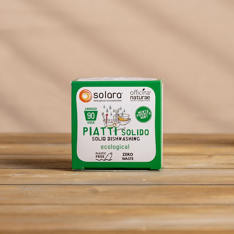 Detersivo Piatti Solido Solara Concentrato, per Mani Delicate