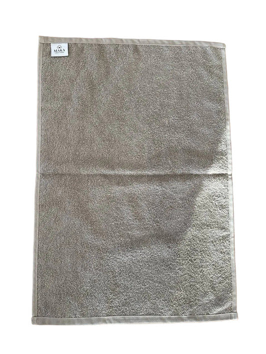 Tappetino scendi doccia 50x70cm in cotone grigio riciclato 700gsm GSR