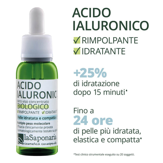 Acido Ialuronico - Multiplo Peso Molecolare Siero Viso Rimpolpante