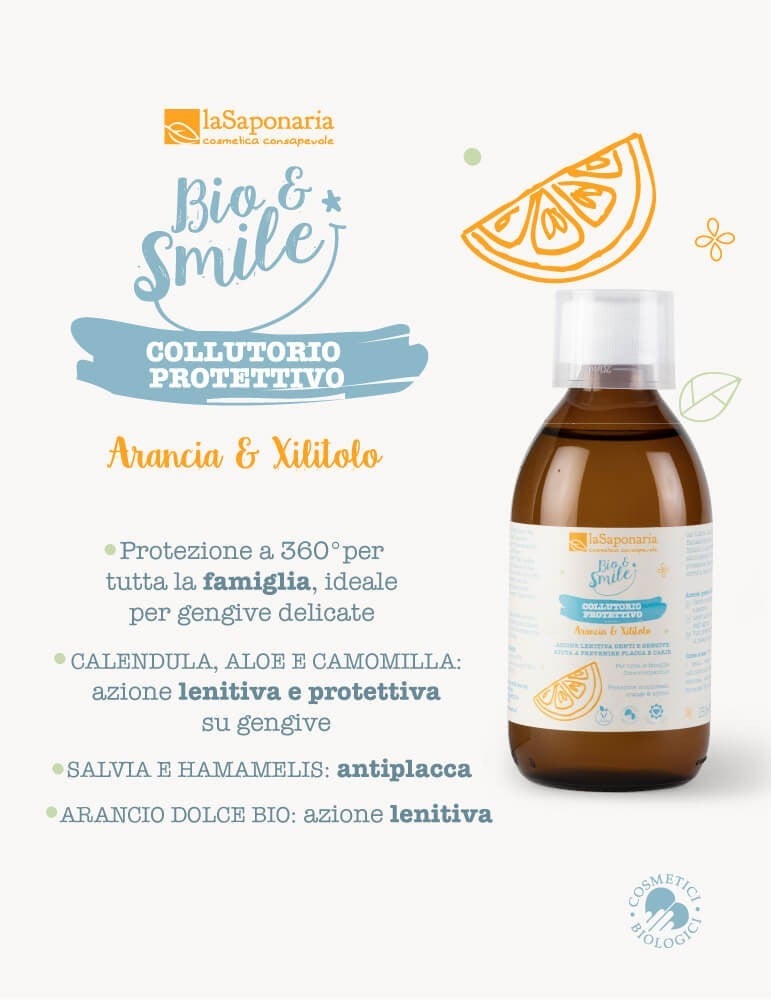 Collutorio Naturale Protettivo Arancia&Xilitolo Lenitivo