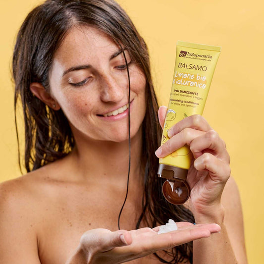 Balsamo capelli volumizzante Limone Bio - Idratante e Purificante