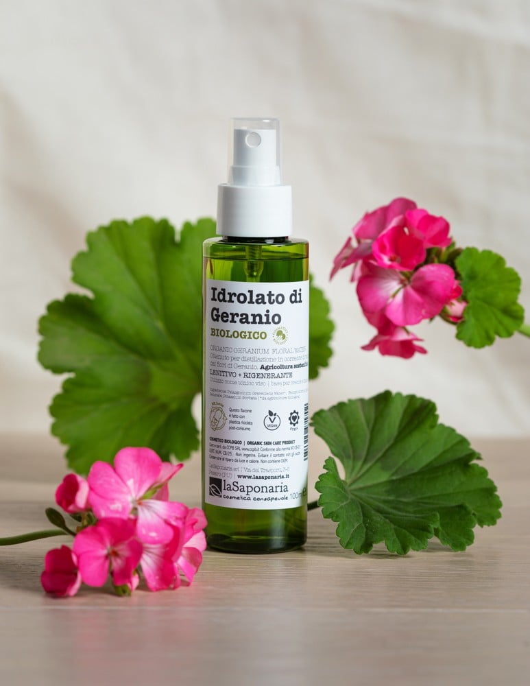 Idrolato di Geranio Bio - Tonico Lenitivo Rinfrescante