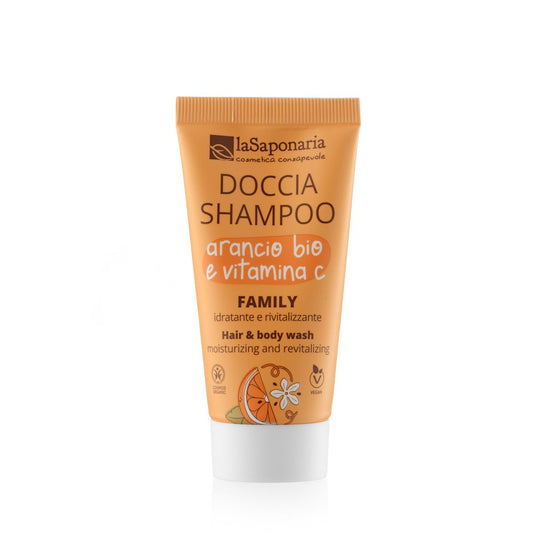 Doccia Shampoo Family Arancio bio e Vitamina C - Idratante Rivitalizzante