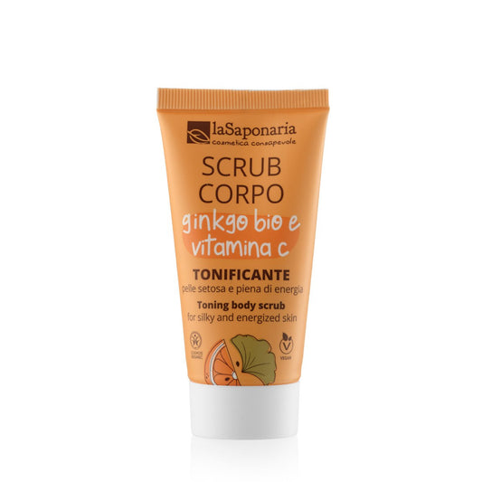Scrub Corpo Tonificante Ginkgo Bio e Vitamina C - Esfoliante Corpo