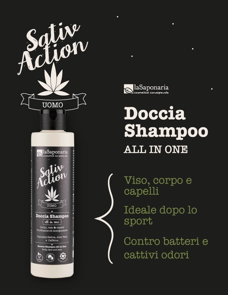 Doccia Shampoo All in one Energizzante Multiuso Bio