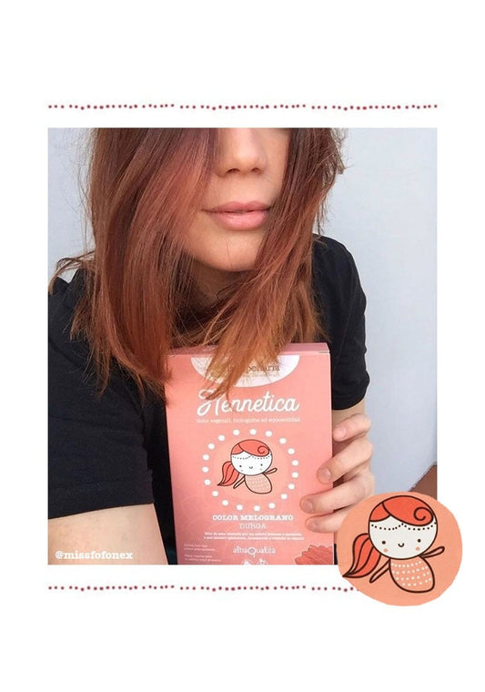 Tinta vegetale melograno Durga - Colore Rosso Bio e Naturale
