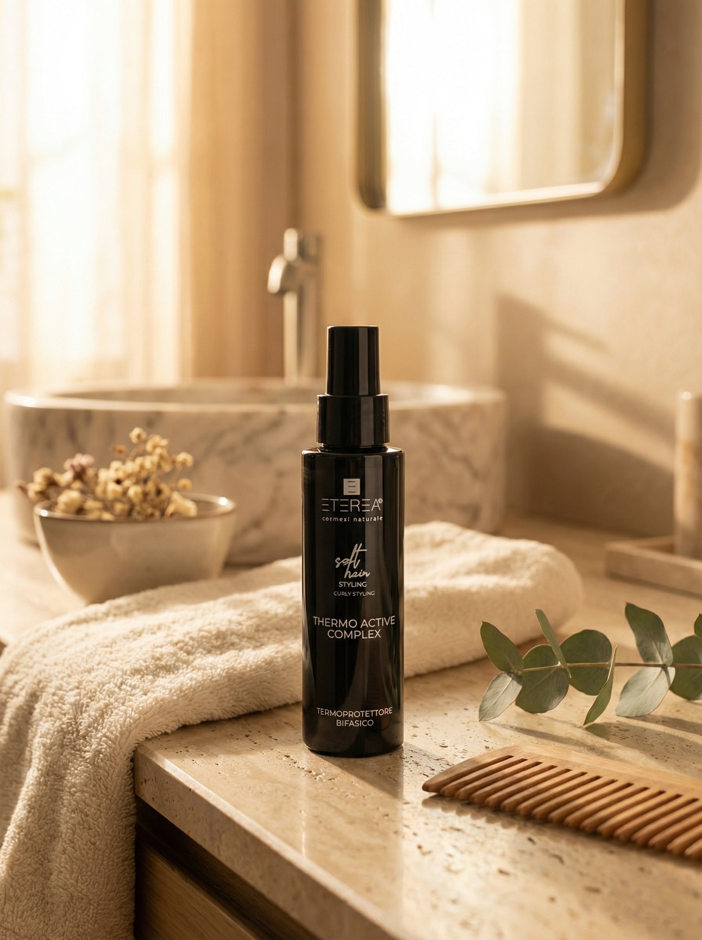 Thermo Active Complex Curly - Spray Termoprotettore Bifasico by Eterea — hero product photo