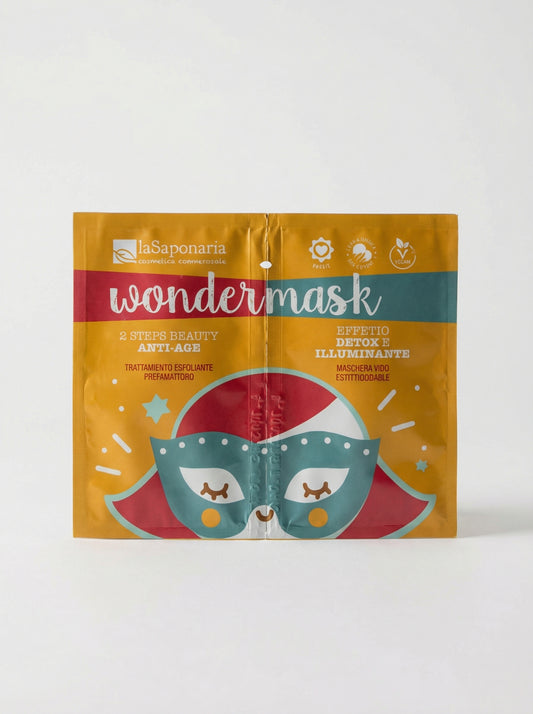 Wondermask - maschera 2 steps beauty anti age by La Saponaria — product photo on white background