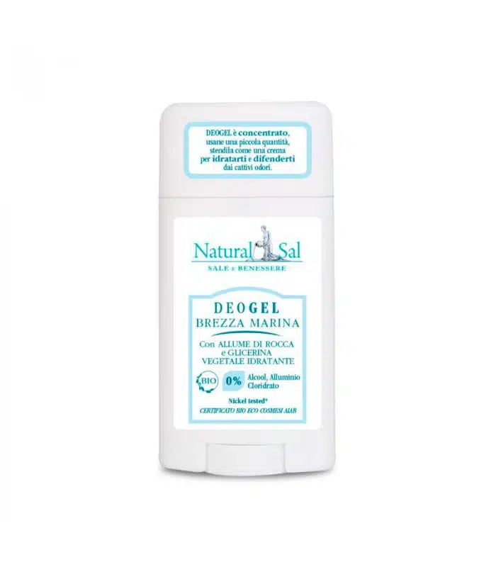 Deodorante corpo “Brezza Marina”, gel, con allume di rocca e glicerina vegetale, per tutti i tipi di pelle