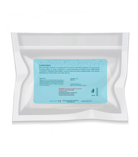 Maxi-benda Mar Morto, specifica per Adipe Addominale, unisex, con Gel Salino