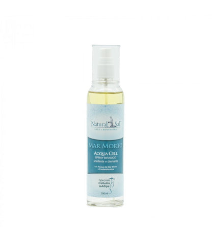 Acqua Cell, Spray Bifasico contro la cellulite, Snellente e Drenante, Termale con Acqua del Mar Morto e Fosfatidilcolina