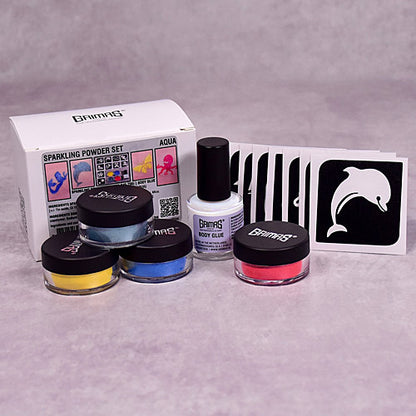 Aqua Sparkling Powder Set glitter cosmetici