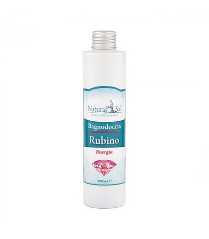 Bagnodoccia Rubino “Energia”, con Sale Rosa dell’Himalaya, fragranza Pompelmo, Arancia Amara e Limone