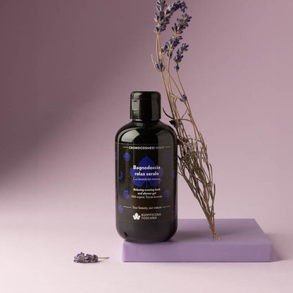 Bagnodoccia relax serale con lavanda bio toscana
