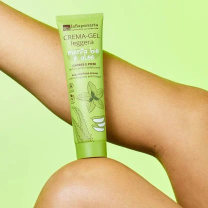 Crema-Gel Leggera menta bio e aloe