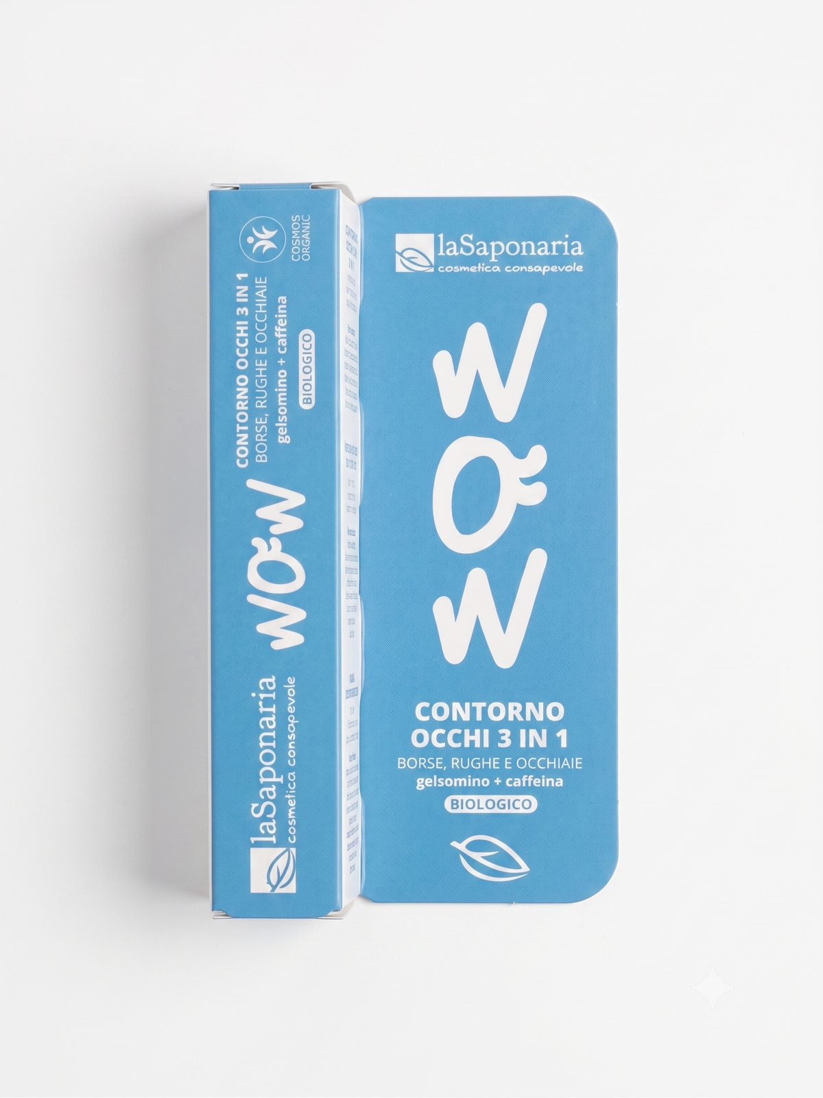 Crema Contorno Occhi 3 in 1 WOW - Borse, Rughe e Occhiaie gelsomino + caffeina