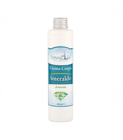 Crema Corpo Smeraldo “Armonia”, con Sale Rosa dell’Himalaya, fragranza Lavanda Dolce e Vaniglia