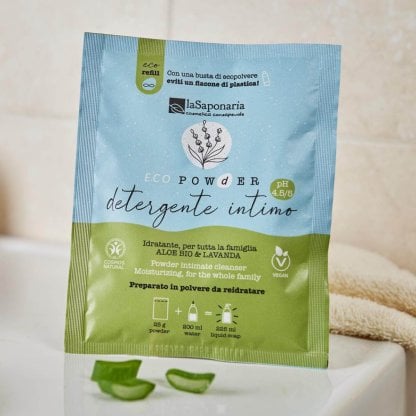 Detergente intimo in polvere Aloe Bio & Lavanda (pH 4.5 - 5)
