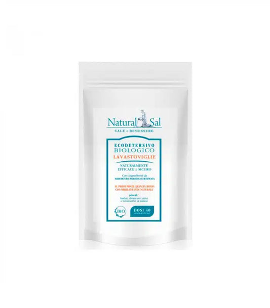 Ecodetersivo Lavastoviglie “Biologico all’Arancia Rossa” – Polvere con Brillantante Naturale