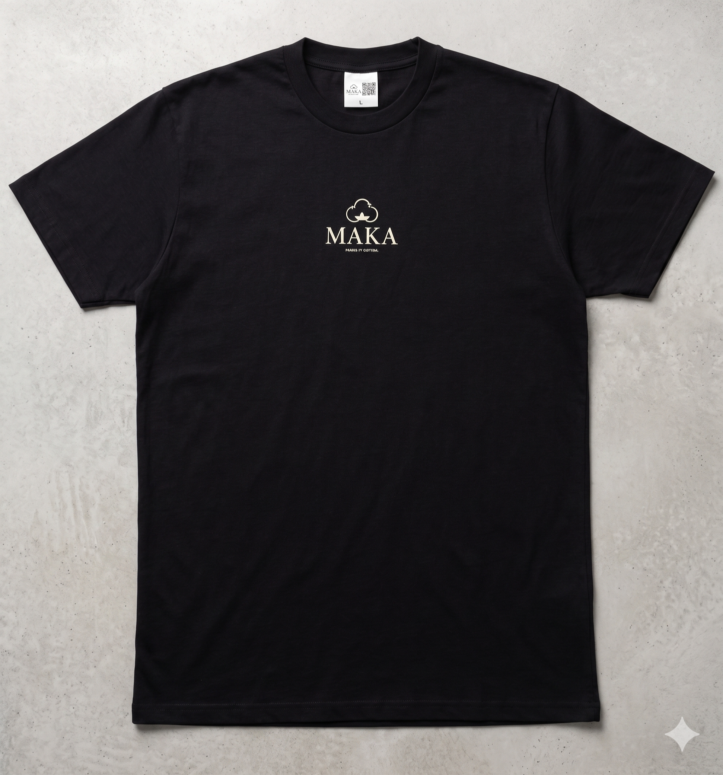 Maglietta Maka in cotone 50% Cotone GRS Reciclato + 50% cotone