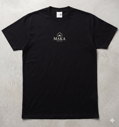 Maglietta Maka in cotone 50% Cotone GRS Reciclato + 50% cotone