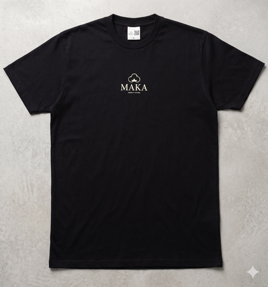 Maglietta Maka in cotone 50% Cotone GRS Reciclato + 50% cotone