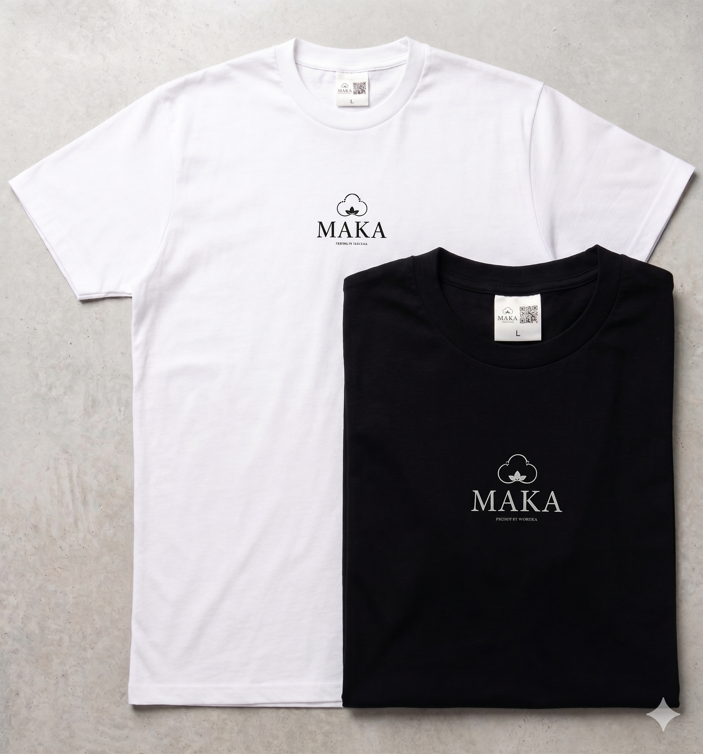 Maglietta Maka in cotone 50% Cotone GRS Reciclato + 50% cotone
