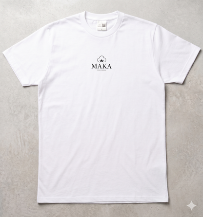 Maglietta Maka in cotone 50% Cotone GRS Reciclato + 50% cotone