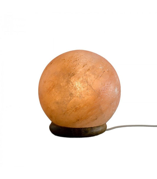 Lampada Sfera di Sale Rosa dell’Himalaya