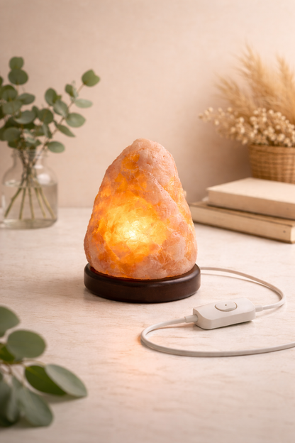 Lampada di Sale Rosa dell’Himalaya forma Grezza