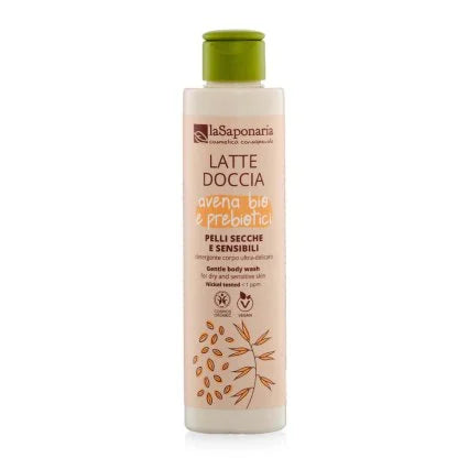 Latte doccia per pelli secche e sensibili - Avena bio e prebiotici