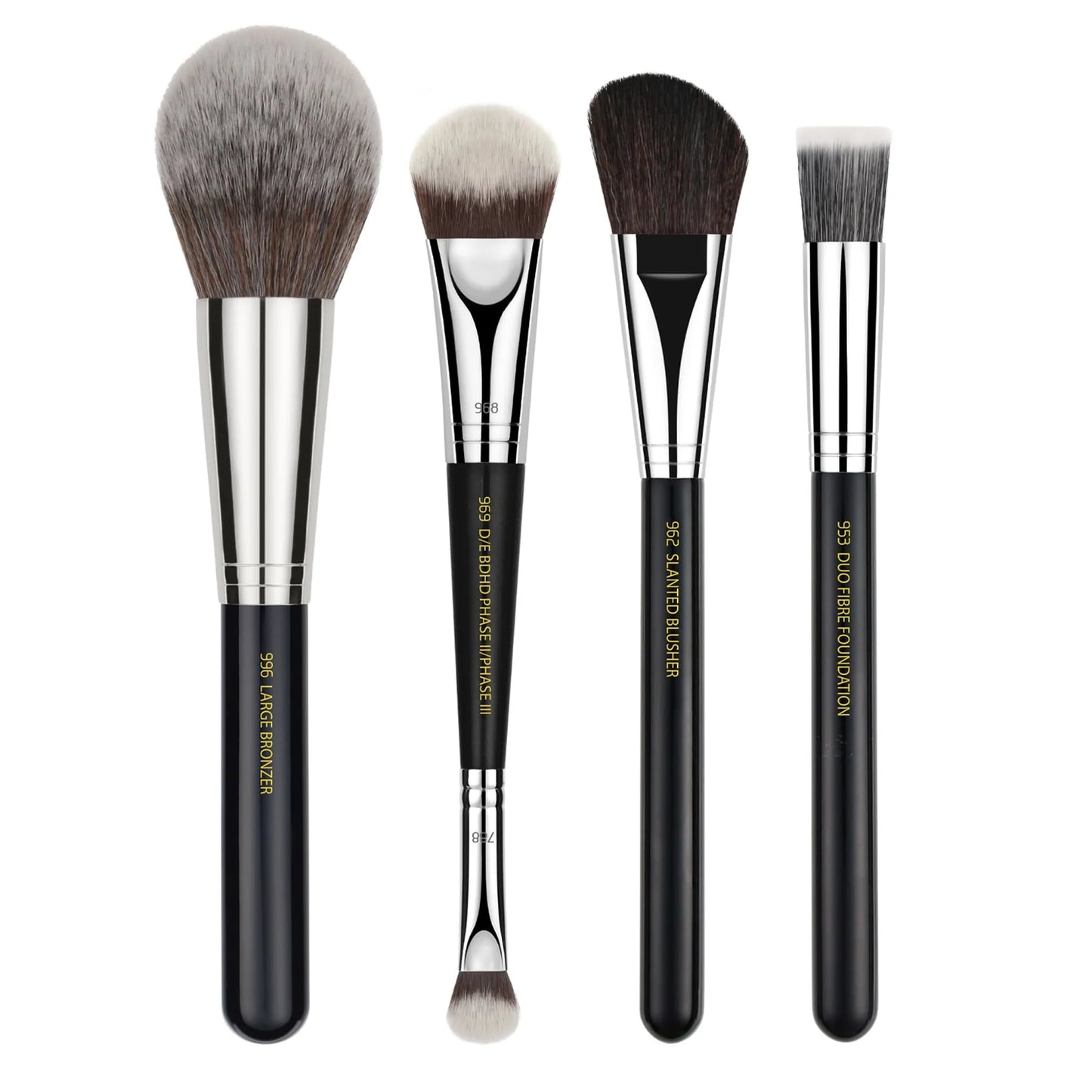Maestro pro collection 10pc. brush set with roll-up pouch