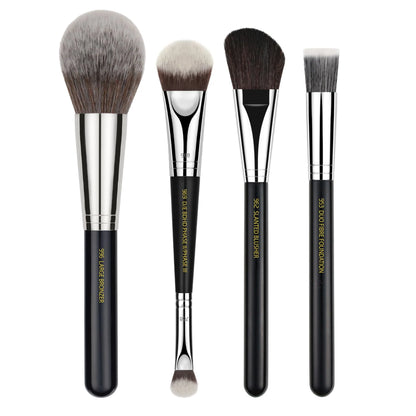 Maestro pro collection 10pc. brush set with roll-up pouch