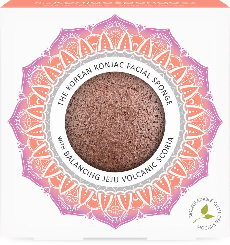 Mandala Konjac Facial Sponge Chamomile & Pink Clay