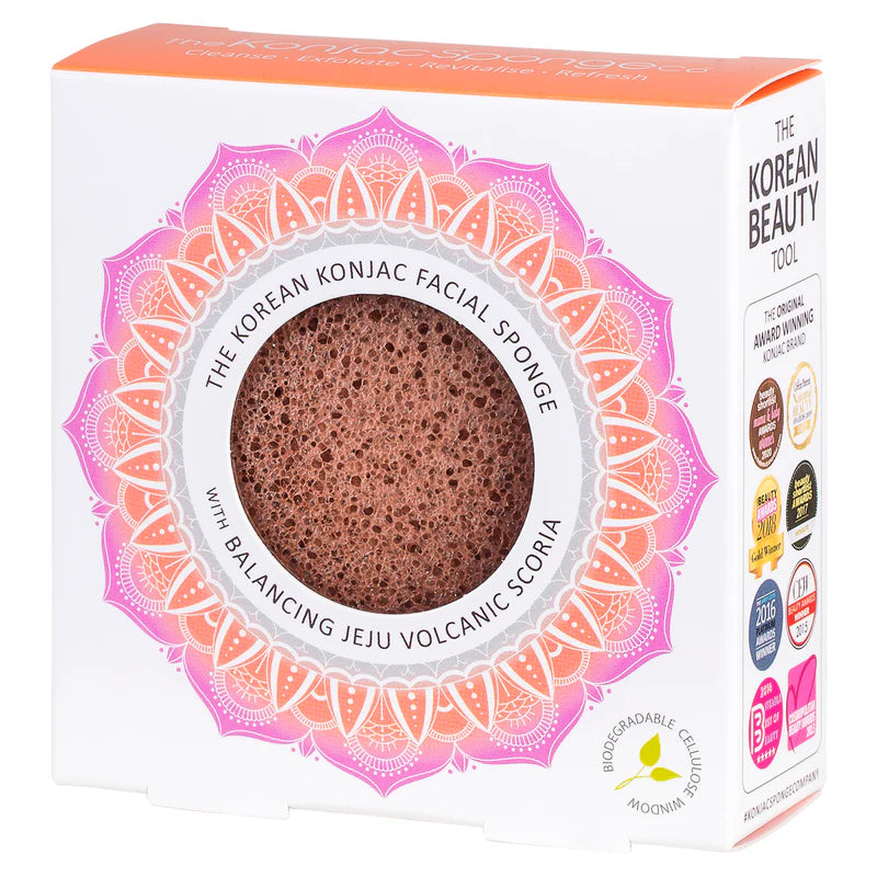Mandala Konjac Facial Sponge Chamomile & Pink Clay